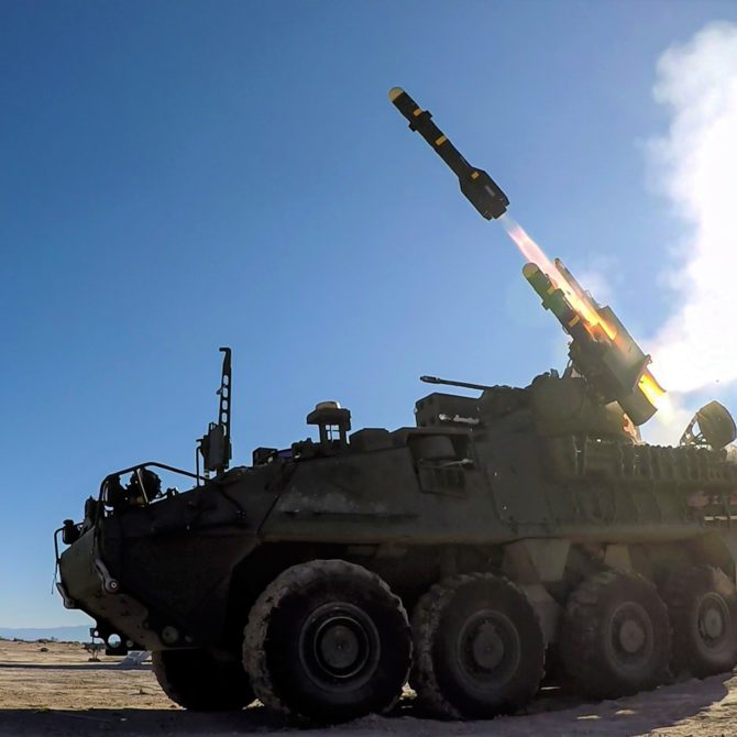 tank firing a missile